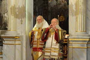 His All-Holiness Patriarch Bartholomew with the Archbishop of Greece 