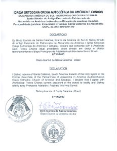 Ioannis (secretary of Haros' synod) endorses Haros' decision to depose Prokopios